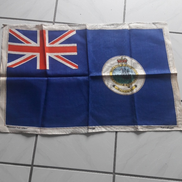 Unique Vintage "Bahamas" flag kitchen towel - Picture 1 of 8